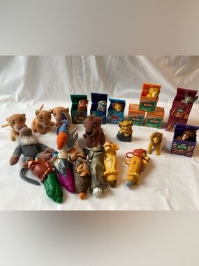 Disney Lion King Kids Happy Meal Toy Lot Plush Finger Puppet Simba Pumba Rafiki